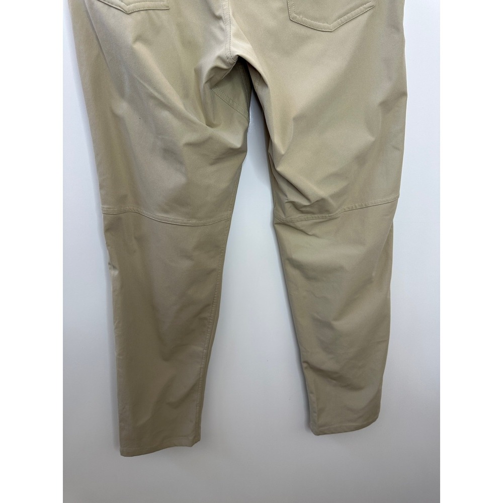 Lululemon 5 Pocket ABC Warpstreme Pants Classic Mens Size 32 x 31 Beige Tan - Picture 9 of 9